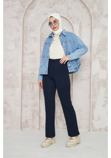 Likralı Önü Çimalı Kadın Palazzo Pantolon fiyatları