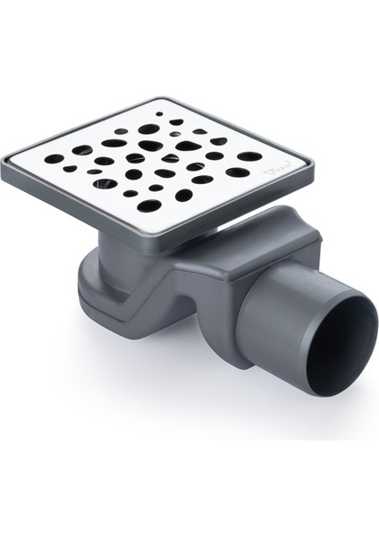 Twisty Yüksek Ayarlı Tesisat Süzgeci 8x8 Çakıl Taşı Ø50 Plastik Çerçeveli