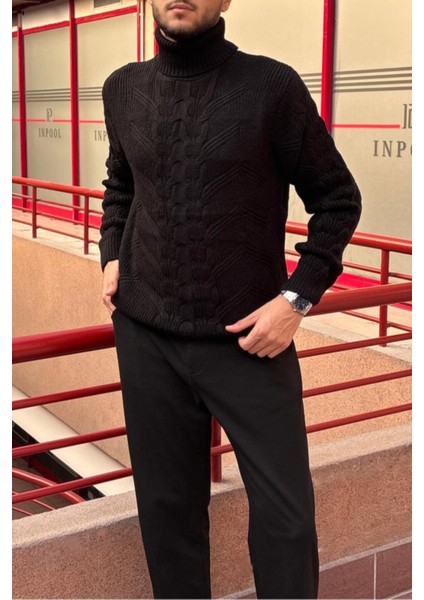 Erkek, Saç Örgü, Tam Balıkçı Yaka, Yünlü, Old Money Culture, Kazak PLTK13 modelleri