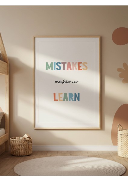Mistakes Makes Us Learn Dijital Baskı Poster V1 (Çerçevesiz) fiyatları
