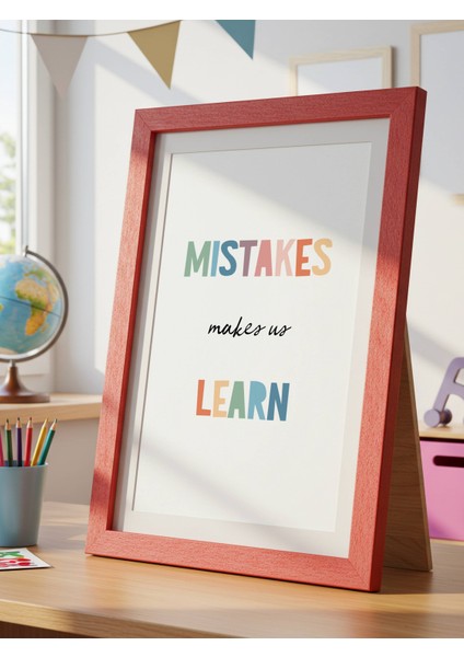 Mistakes Makes Us Learn Dijital Baskı Poster V1 (Çerçevesiz) fırsatları