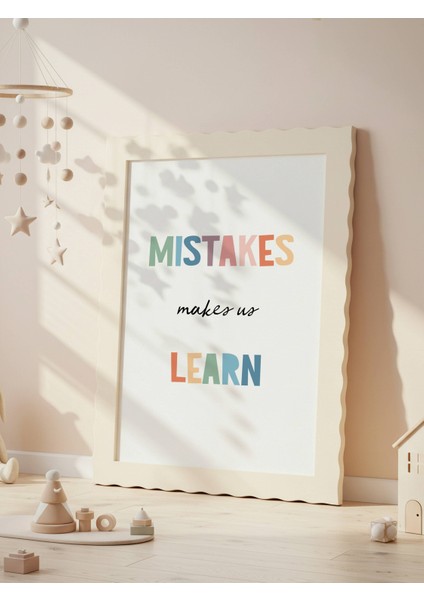 Mistakes Makes Us Learn Dijital Baskı Poster V1 (Çerçevesiz) indirimleri