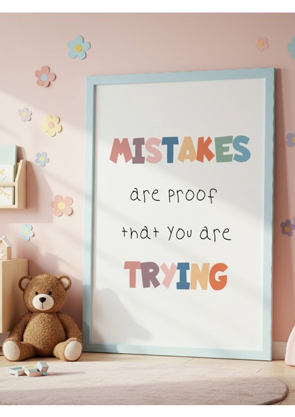 Mistakes Trying Dijital Baskı Poster V1 (Çerçevesiz) modelleri