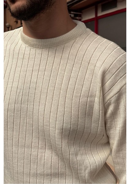 Erkek, Bisiklet Yaka, Esnek Yapılı, Çizgi Desenli, Old Money Culture, Kazak PLTK15 indirimleri