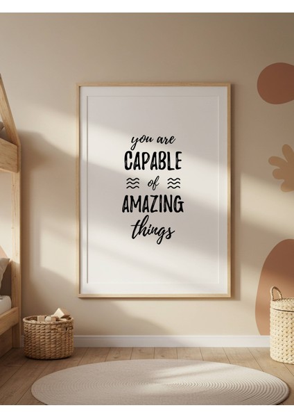 Capable Amazing Dijital Baskı Poster (Çerçevesiz)