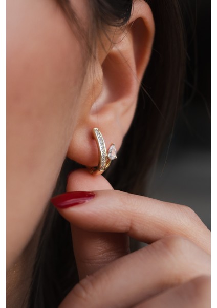 Zirkon Taşlı Minimal Çelik Küpe fiyatları