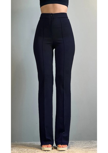 Krep Kumaş Likralı Kadın Palazzo Pantolon 3'lü Set modelleri