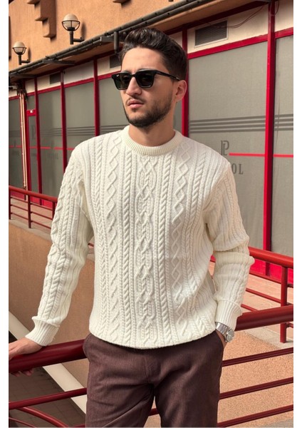 Erkek, Saç Örgü, Bisiklet Yaka, Yünlü, Old Money Culture, Kazak PLTK12 modelleri