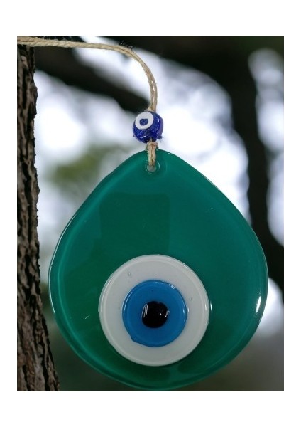 Mavi Nazar Boncuklu Yeşil Renk Nazar Boncuklu Damla Desen El Yapımı Duvar Süsü fiyatları