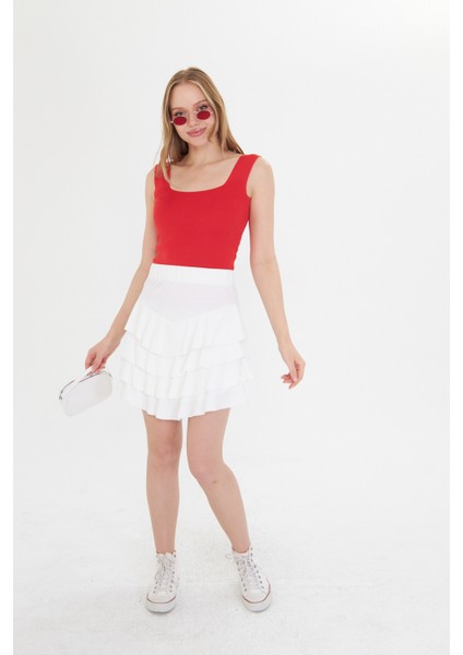 Kadın Kolsuz Kalın Askılı Ince Yazlık Kare Yaka Triko Atlet 3'lü Set modelleri