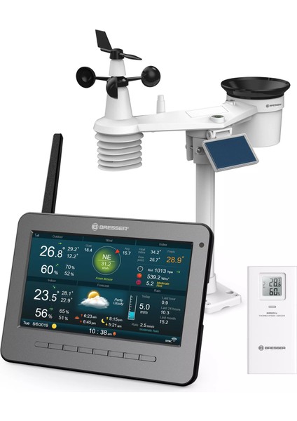 , Wi-Fi Hd Tft 7-In-1 Profesyonel Hava Durumu Istasyonu