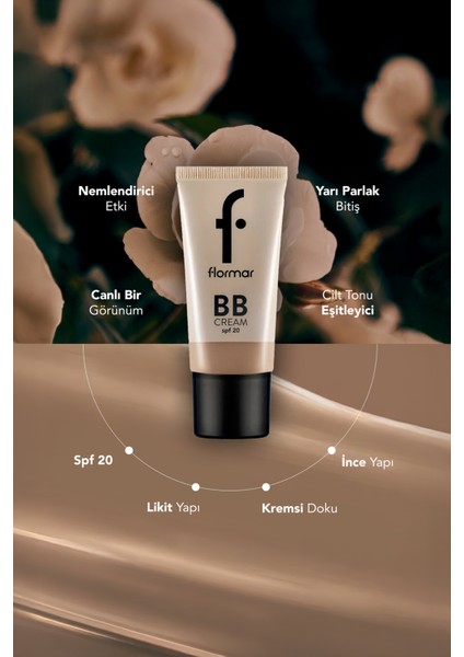 Hafif Yapılı & Yarı Parlak Bitişli SPF20 Nemlendirici BB Krem (001 Fair) 8690604535385 fiyatları