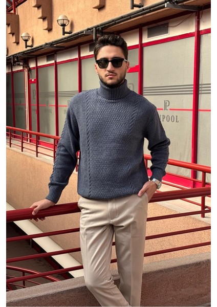 Erkek, Tam Balıkçı Yaka, Yünlü, Old Money Culture, Kazak PLTK16 modelleri