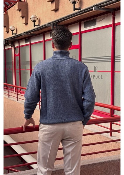 Erkek, Tam Balıkçı Yaka, Yünlü, Old Money Culture, Kazak PLTK16 indirimleri