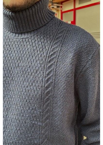 Erkek, Tam Balıkçı Yaka, Yünlü, Old Money Culture, Kazak PLTK16