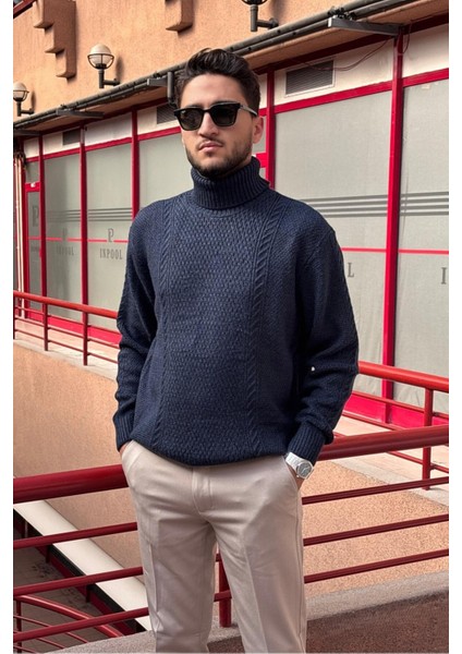 Erkek, Tam Balıkçı Yaka, Yünlü, Old Money Culture, Kazak PLTK16 indirimleri