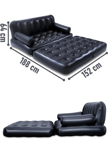 Çift Kişilik Açılır Şişme Koltuk 188X152X64 fiyatları