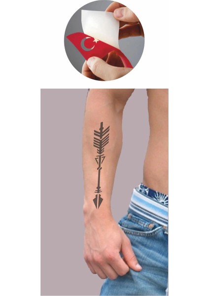 Hedefe Doğru Ok Tattoo Geçici Dövme Şablonları Kına Kalıpları fiyatları