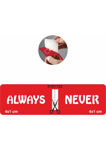 Herzaman ve Asla Tattoo Geçici Dövme Şablonları Kına Kalıpları