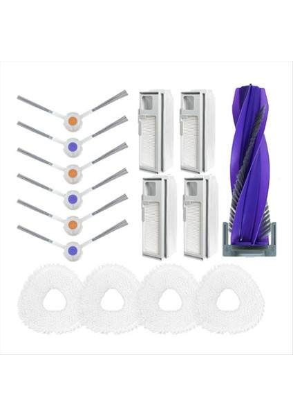 Narwal Freo x Ultra / J4 / J4 Lite Robot Vakum Ana Yan Fırça Pas Pas Paspası Torbası Filtresi Entegre (Yurt Dışından)