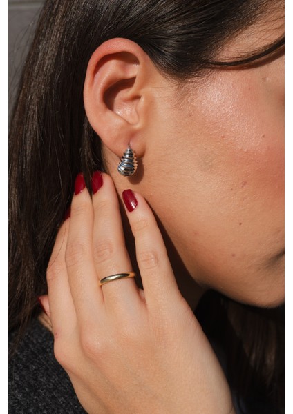 Minimal Bombeli Çelik Küpe modelleri