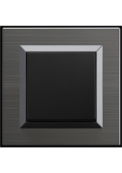 Quantum Inox Anahtar (Inox Çerçeve + Siyah Tuş) fiyatları