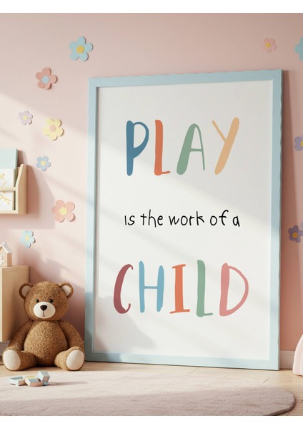 Play Child Dijital Baskı Poster V1 (Çerçevesiz) fiyatları