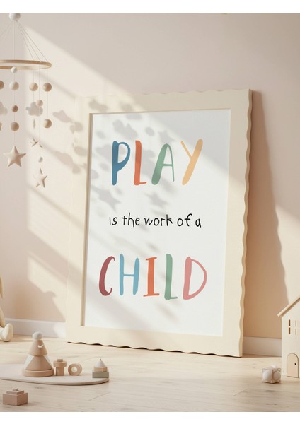 Play Child Dijital Baskı Poster V1 (Çerçevesiz) indirimleri