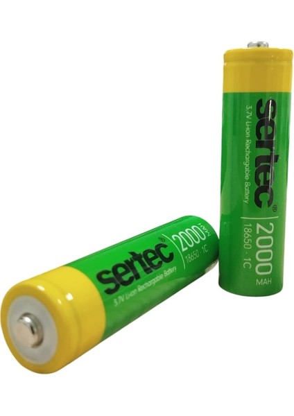 18650 3.7V 2000 Mah 1c Li-Ion Şarjlı Pil Başlı fiyatları