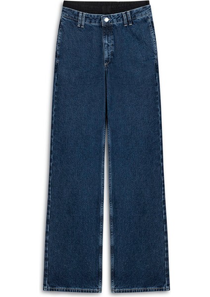 Baggy Fit Jean Pantolon TW6250018021629 indirimleri