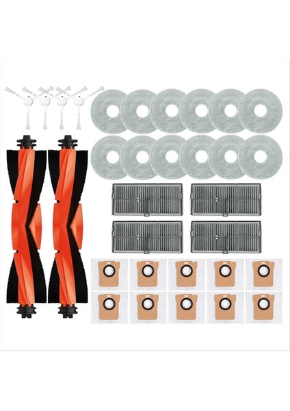 Xiaomi Mijia M30S Için D103CN Robot Elektrikli Süpürücü Ana Yan Fırça Hepa Filtre Mop Bez Tuz Torbası Yedek Parçalar Aksesuarlar (Yurt Dışından)