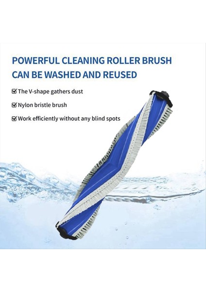 1pcs Ecovacs Için Yıkanabilir Ana Fırça X5 Pro/ X5 Max/ X5/ X2S Robot Vakum Süpürge Yedek Yedek Parçalar Millete Fırçası (Yurt Dışından) modelleri