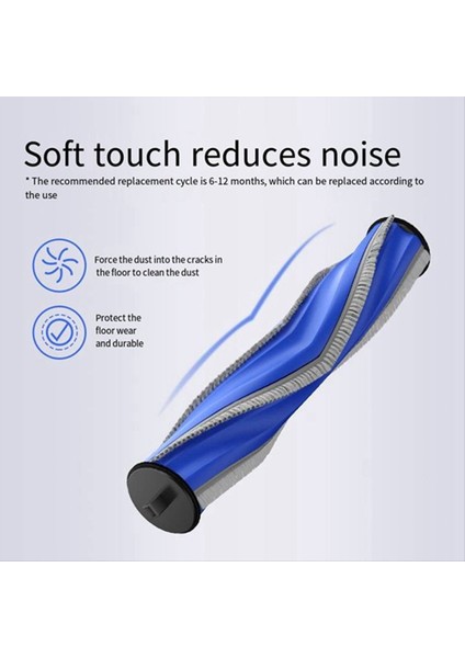 1pcs Ecovacs Için Yıkanabilir Ana Fırça X5 Pro/ X5 Max/ X5/ X2S Robot Vakum Süpürge Yedek Yedek Parçalar Millete Fırçası (Yurt Dışından) fırsatları