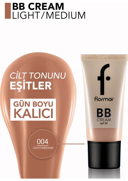 BB Cream Light Medium Cilt Tonunu Eşitleyen SPF20 35ml Yağsız Formül fırsatları