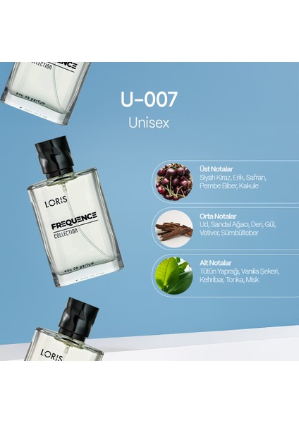 U-007 Frequence Unisex Parfüm 50 ml fiyatları