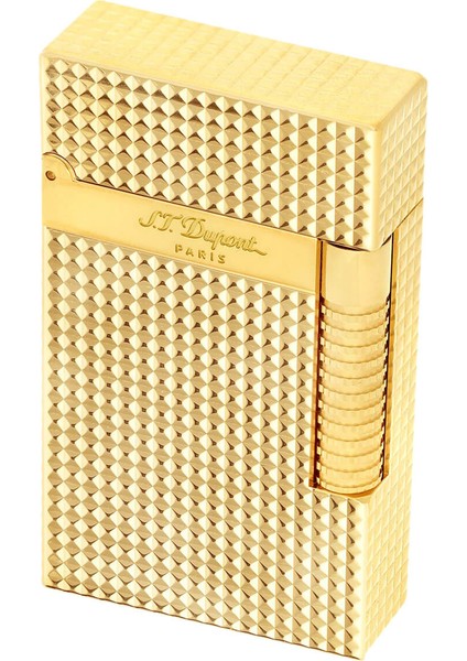 New Le Grand Dupont Yellow Gold Diamond Head Çakmak 23009 fırsatları