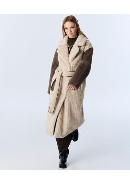 Çift Taraflı Colorblock Mont TW6250012243018