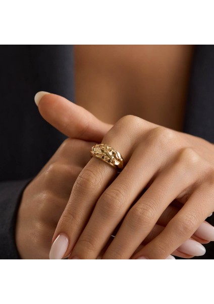 Golden Frame Kadın Yüzük