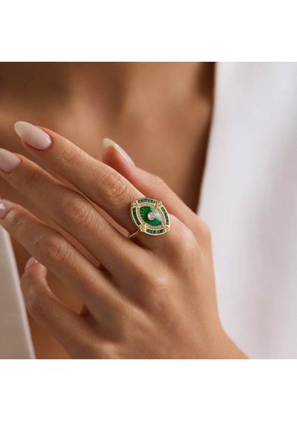 Emerald Vision 14 Ayar Altın Yüzük fiyatları