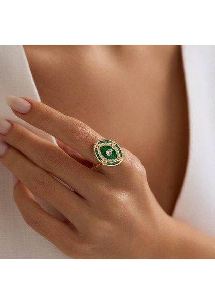 Emerald Vision 14 Ayar Altın Yüzük modelleri