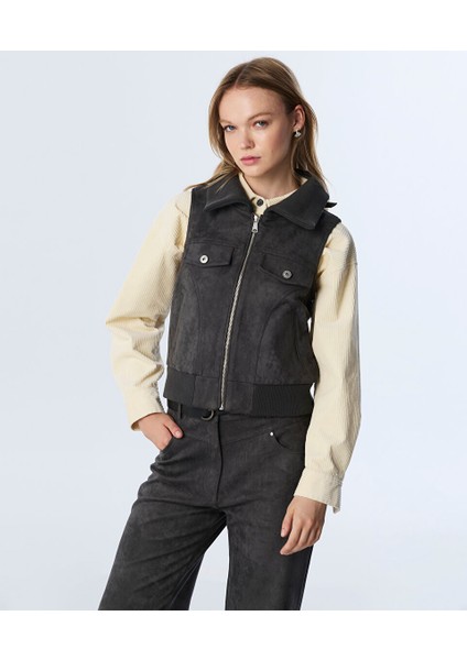 SÜET GÖRÜNÜMLÜ YELEK TW6250007028036 fiyatları