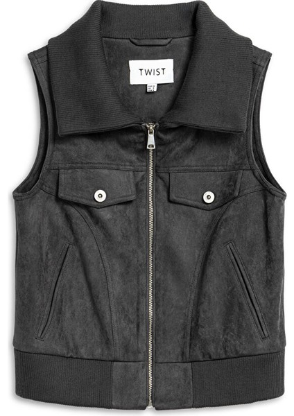 SÜET GÖRÜNÜMLÜ YELEK TW6250007028036 indirimleri