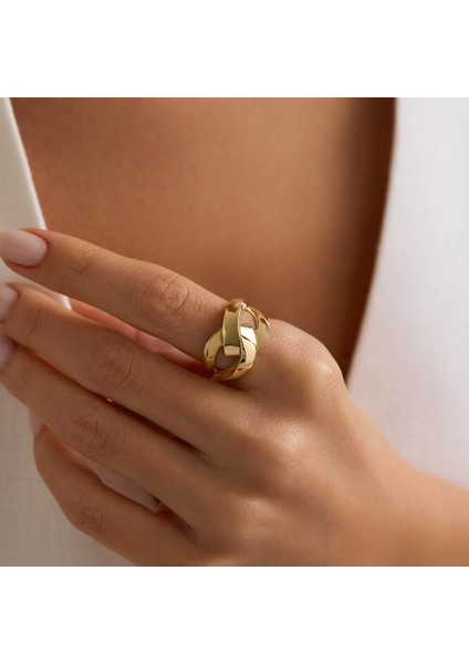 Aurora Flow 14 Ayar Altın Yüzük modelleri