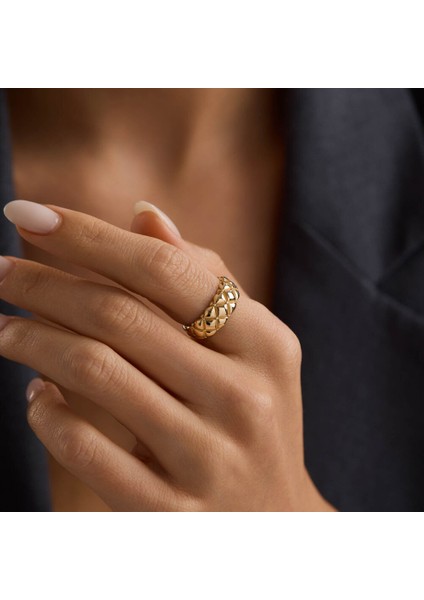 Elegant Line 14 Ayar Altın Yüzük 7mm fiyatları