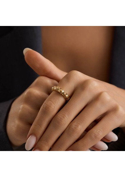 Smooth Gold Altın Yüzük 4mm