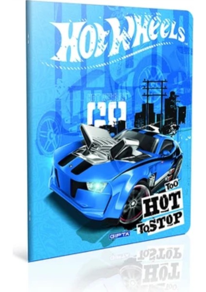 Hot Wheels Arabalı A4 40 Yaprak Kareli Dikişli Defter