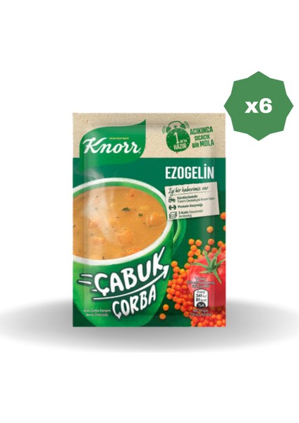 Çabuk Çorba Ezogelin Çorbası - (6 Adet)