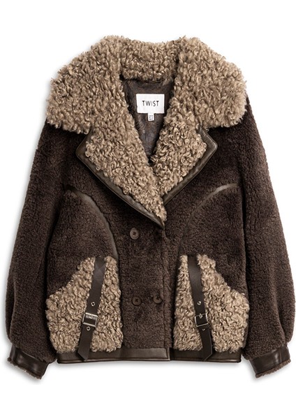 KONTRAST DOKULU COLORBLOCK SUNİ KÜRK TW6250012046074 indirimleri