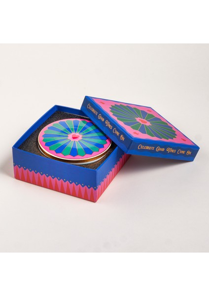 Shekou Porselen Dekoratif Obje 12X12X4 cm Renkli indirimleri