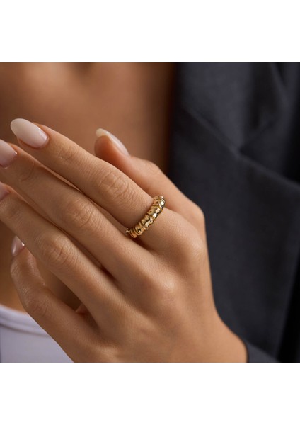 Smooth Gold Altın Yüzük 4mm fiyatları